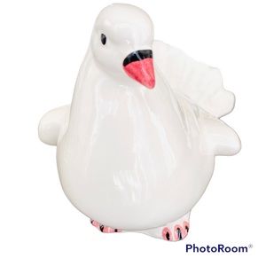 JAY WILLFRED DOVE POTTERY WHITE DIV OF ANDREA BY SADEK BIRD PORTUGAL CERAMIC